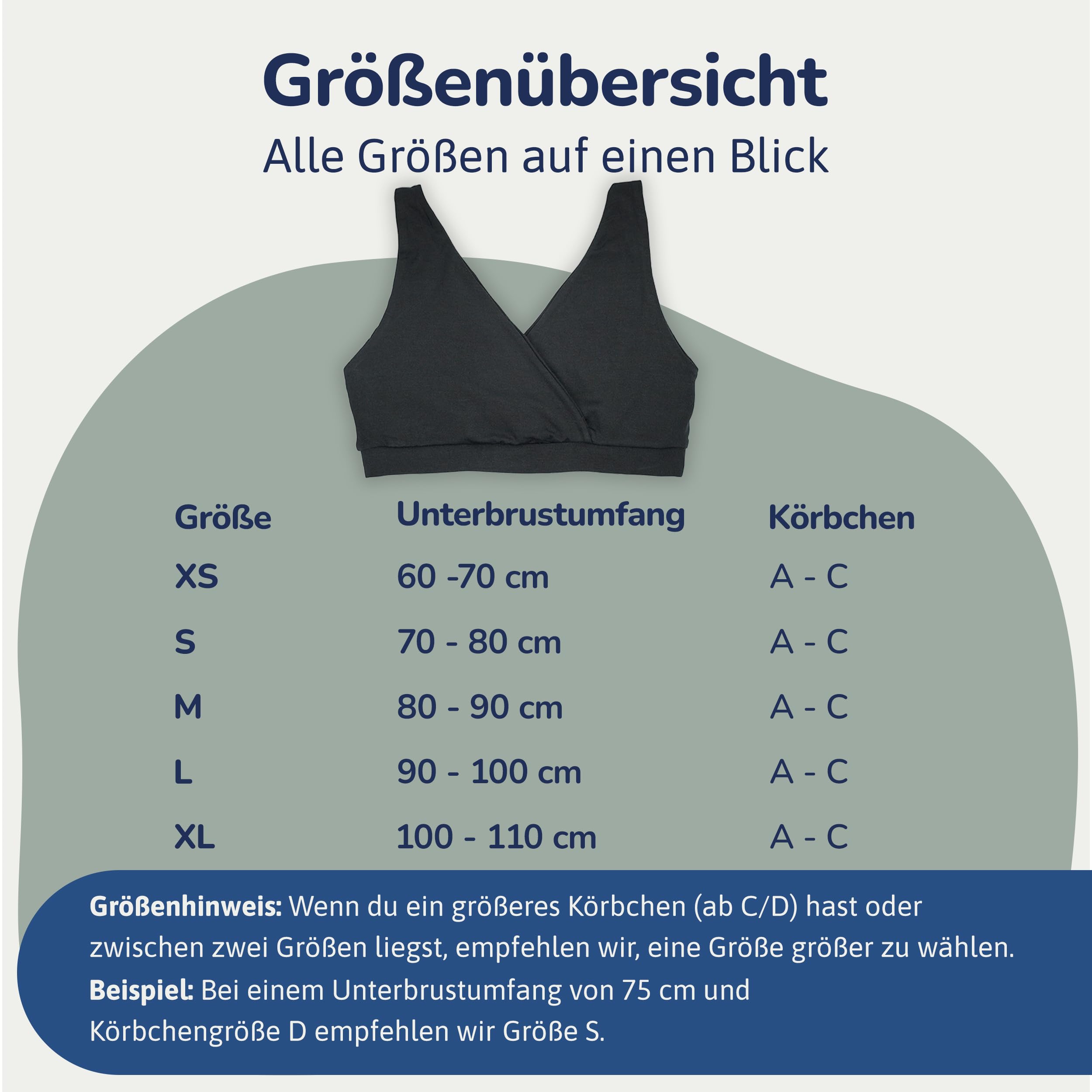 Still BH – Komfortabler bügelloser BH mit Pull-Down Funktion – Absorbierend & Leak-Proof – Weicher, hochwertiger Modal-Stoff – Idealer StillBH für Schwangerschaft und Stillzeit