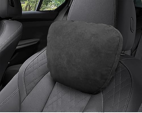 Miniatura 9 de Almohada de apoyo lumbar, 17 x 11 pulgadas, almohada de gamuza de superfibra para la parte trasera del automóvil, recargable y multiusos, asiento de