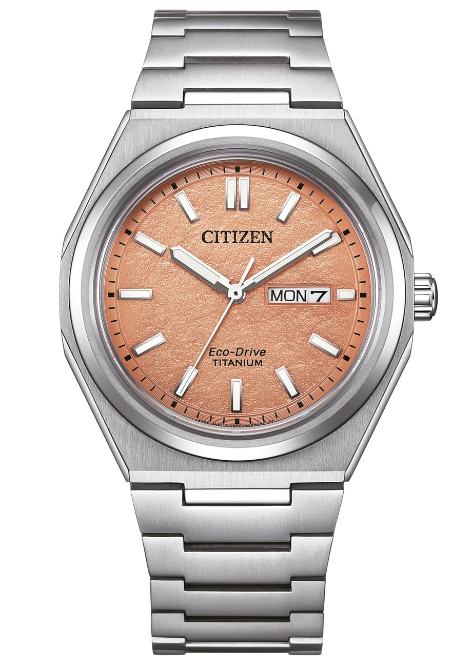 CitizenMen's Analogue Japanese Quartz Watch with Titanium Strap AW0130-85ZE