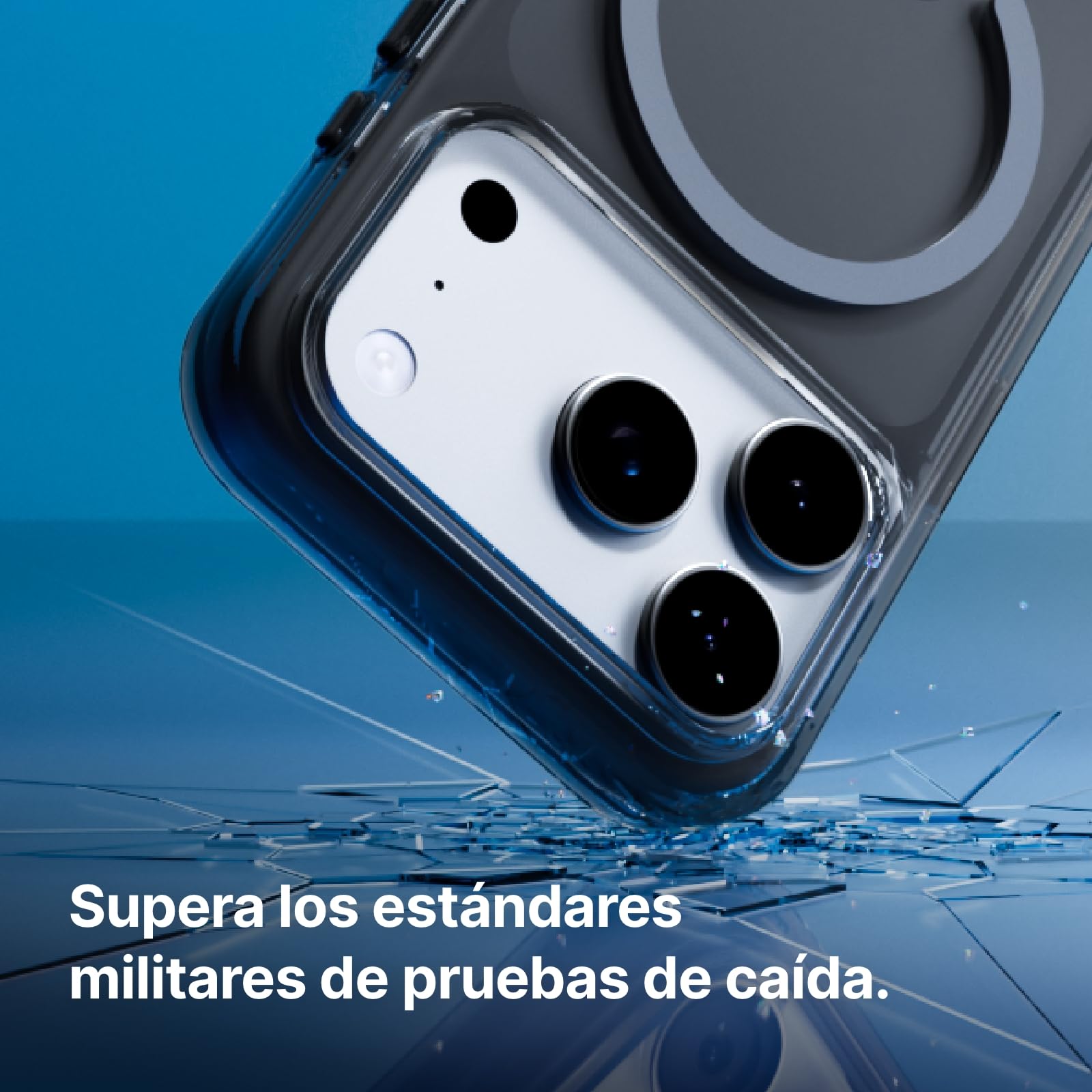 RhinoShield Funda Clear Apta para MagSafe e iPhone 17 Pro MAX | Fuerza magnética superior, tecnología antiamarilleamiento, alta claridad, resistente a golpes y grado militar.