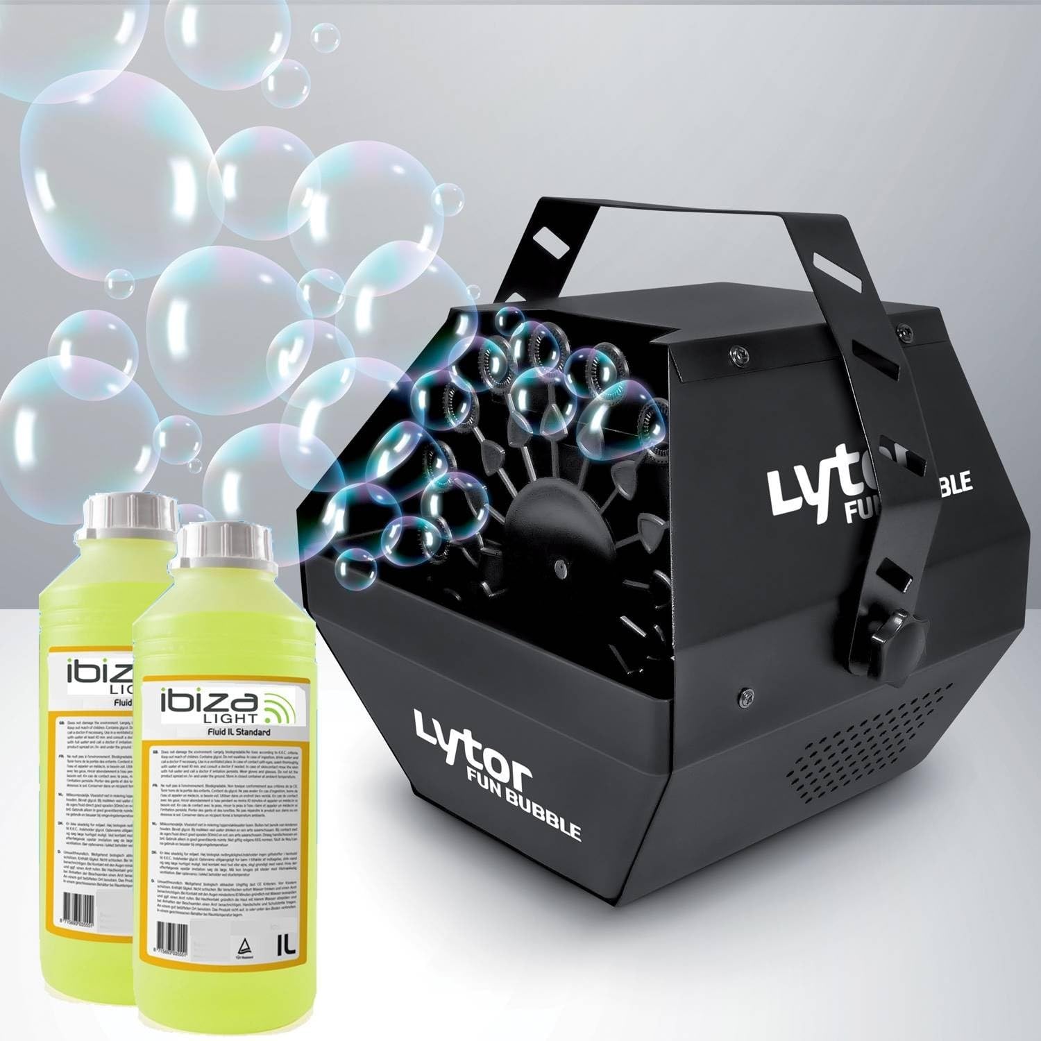 Machine à bulles 500W Spécial Fête, Mariage, événementiel + 2L de liquide inclus