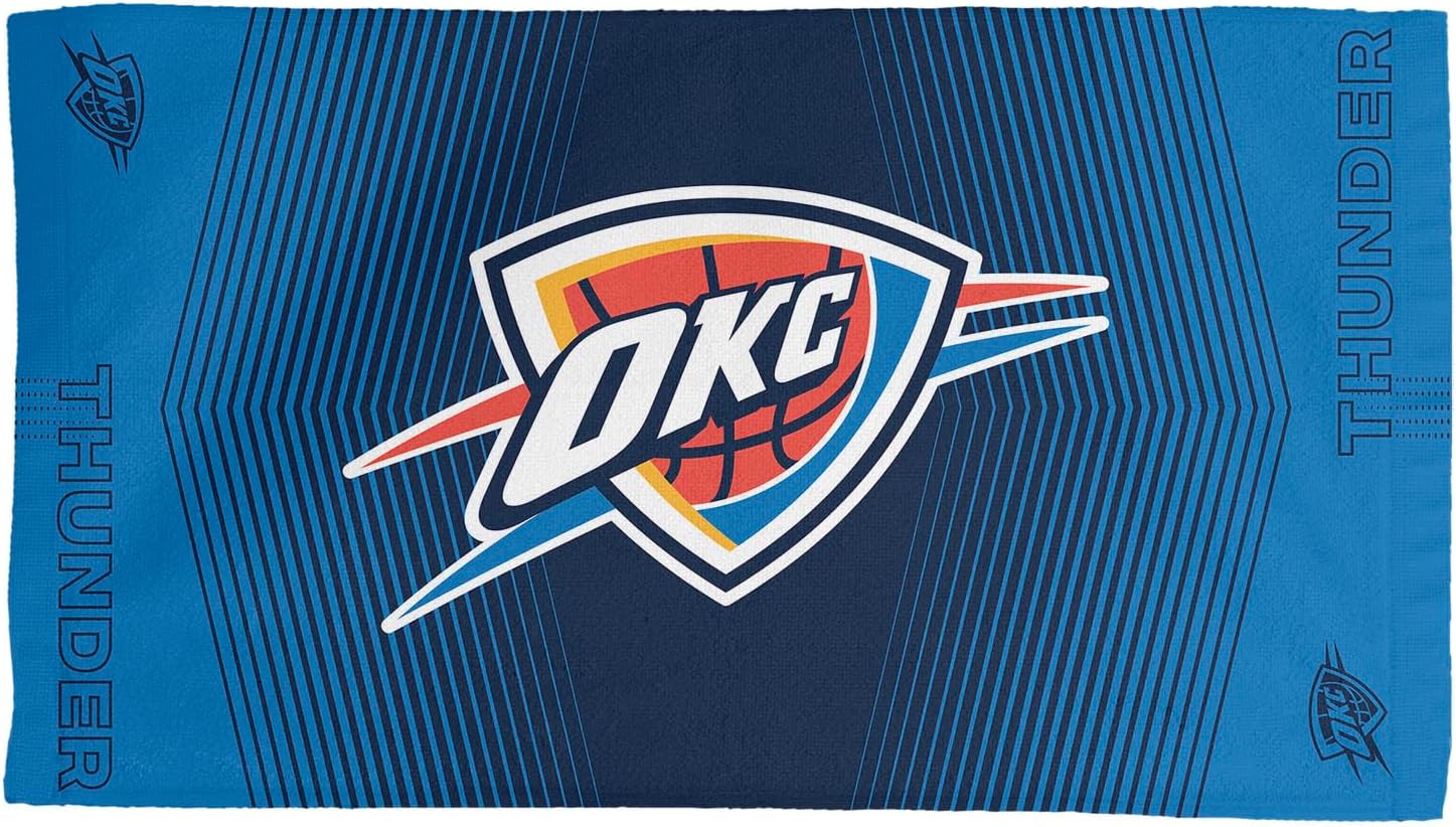 NORTHWEST Oklahoma City Thunder NBA Hussle Micro Fiber Sports Towel 24 x 42 Inches