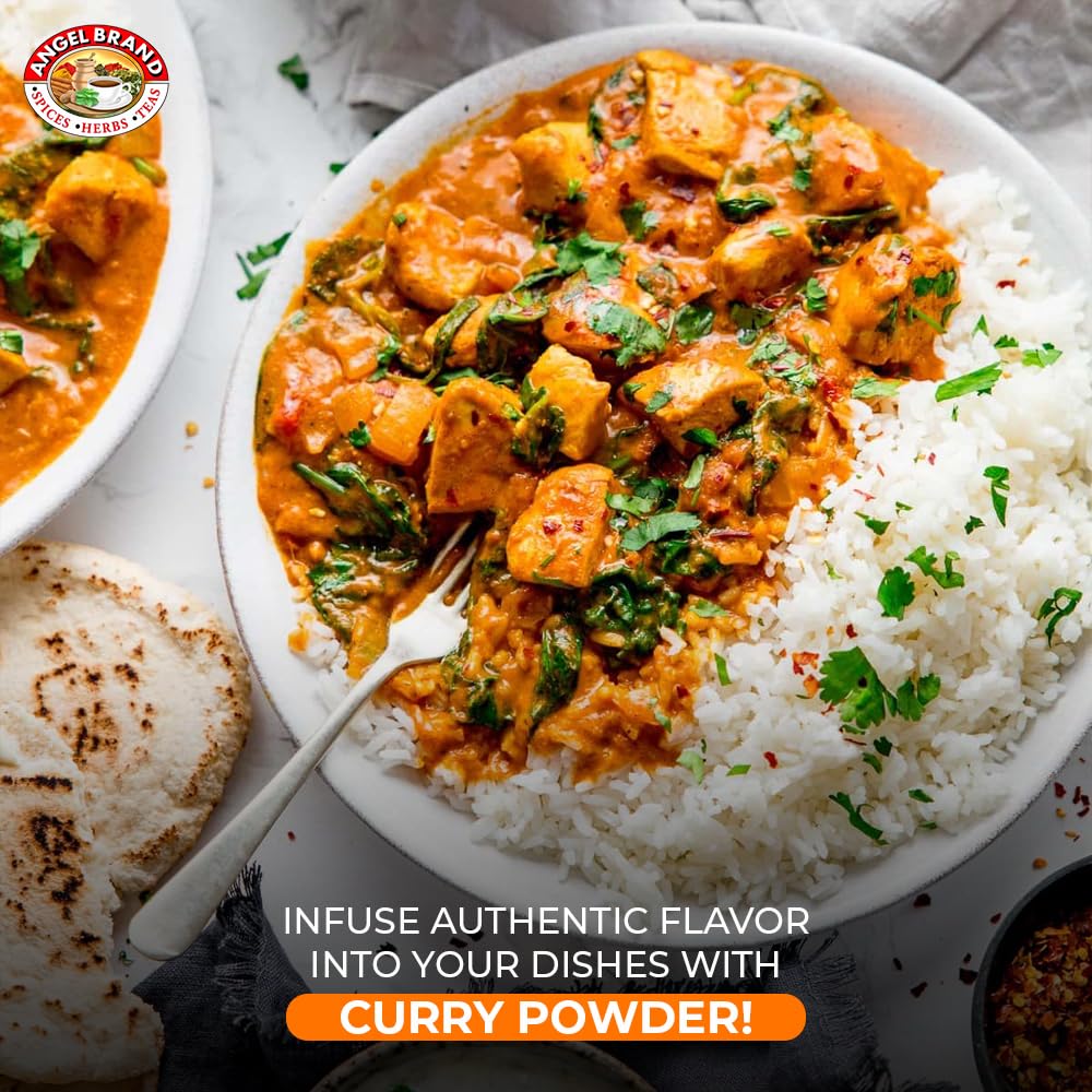 Angel Brand Curry Powder – Authentic Jamaican Curry Blend for Bold Flavor and Versatile Cooking – Perfect for Meats, Vegetables, Sauces, and More – 16oz Bottle