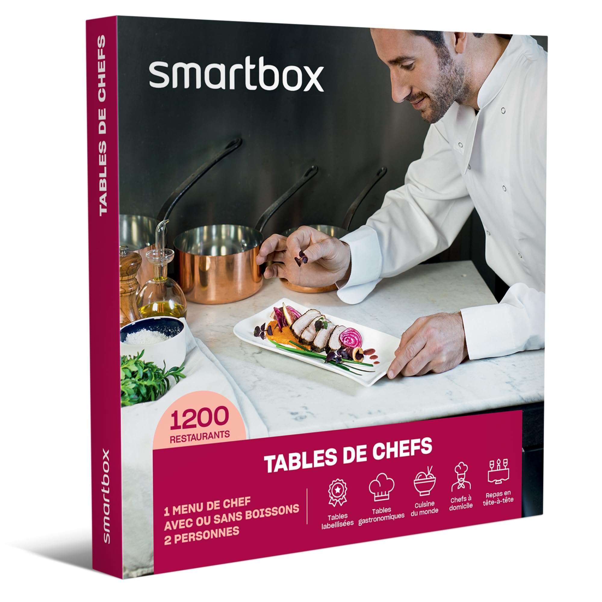Smartbox – Caja de regalo de comida gourmet para descubrir mesas de nuestras regiones para 2 personas – Idea de regalo