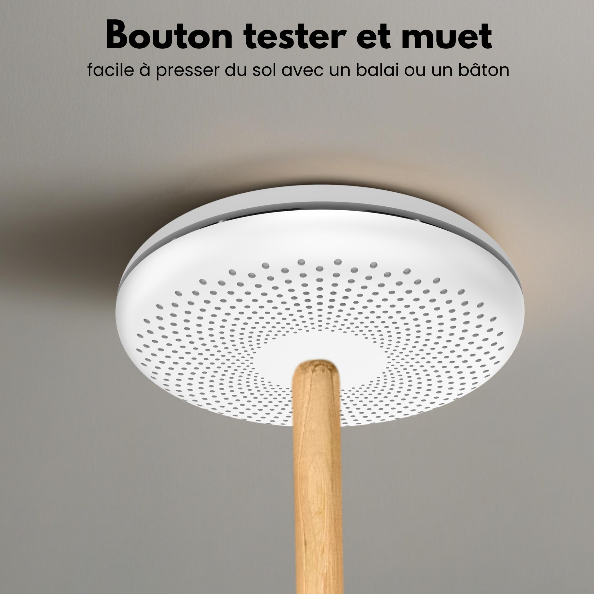 Aroha Link Détecteur Combiné avec Fumée et Monoxyde de Carbone Interconnecté - Batterie de 10 Ans – Alarme Incendie & Détecteur de CO Connecte - 3 pièces