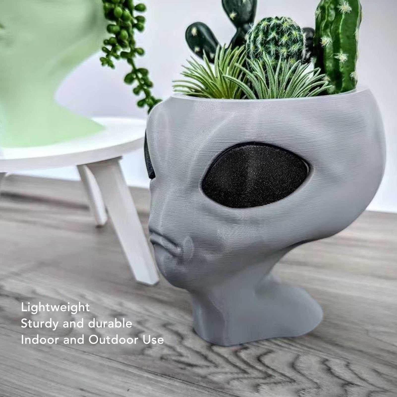 Amazon.com : KJAOYU Extraterrestrial Succulent Planter - Quirky Big - Eyed  Alien Design for Indoor/Outdoor Garden Enthusiasts : Patio, Lawn & Garden