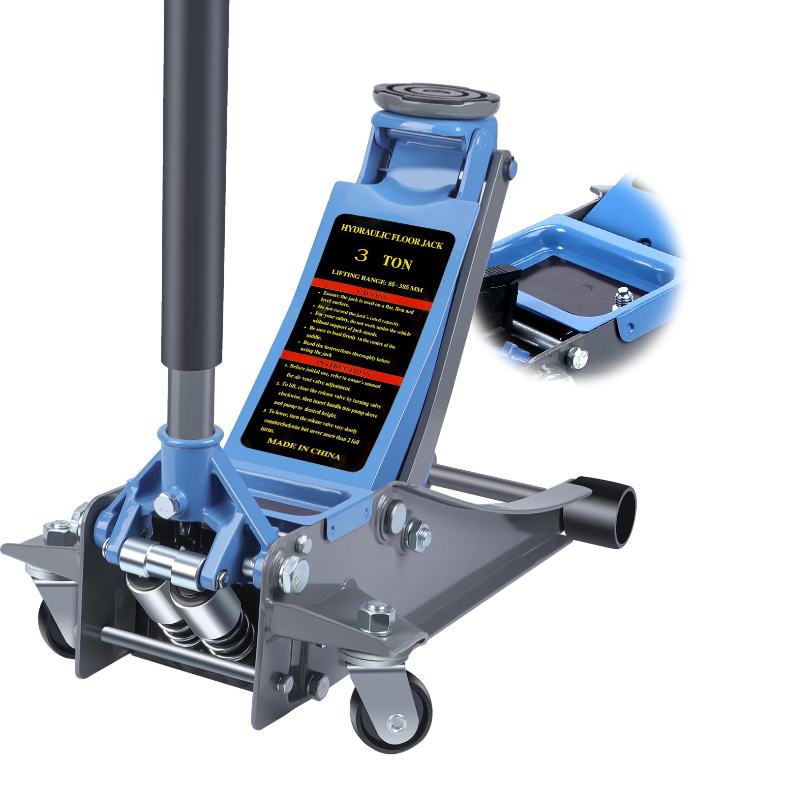 Amazon.com: LARBANKE 3T Heavy-Duty Floor Jack with Magnetic Tray