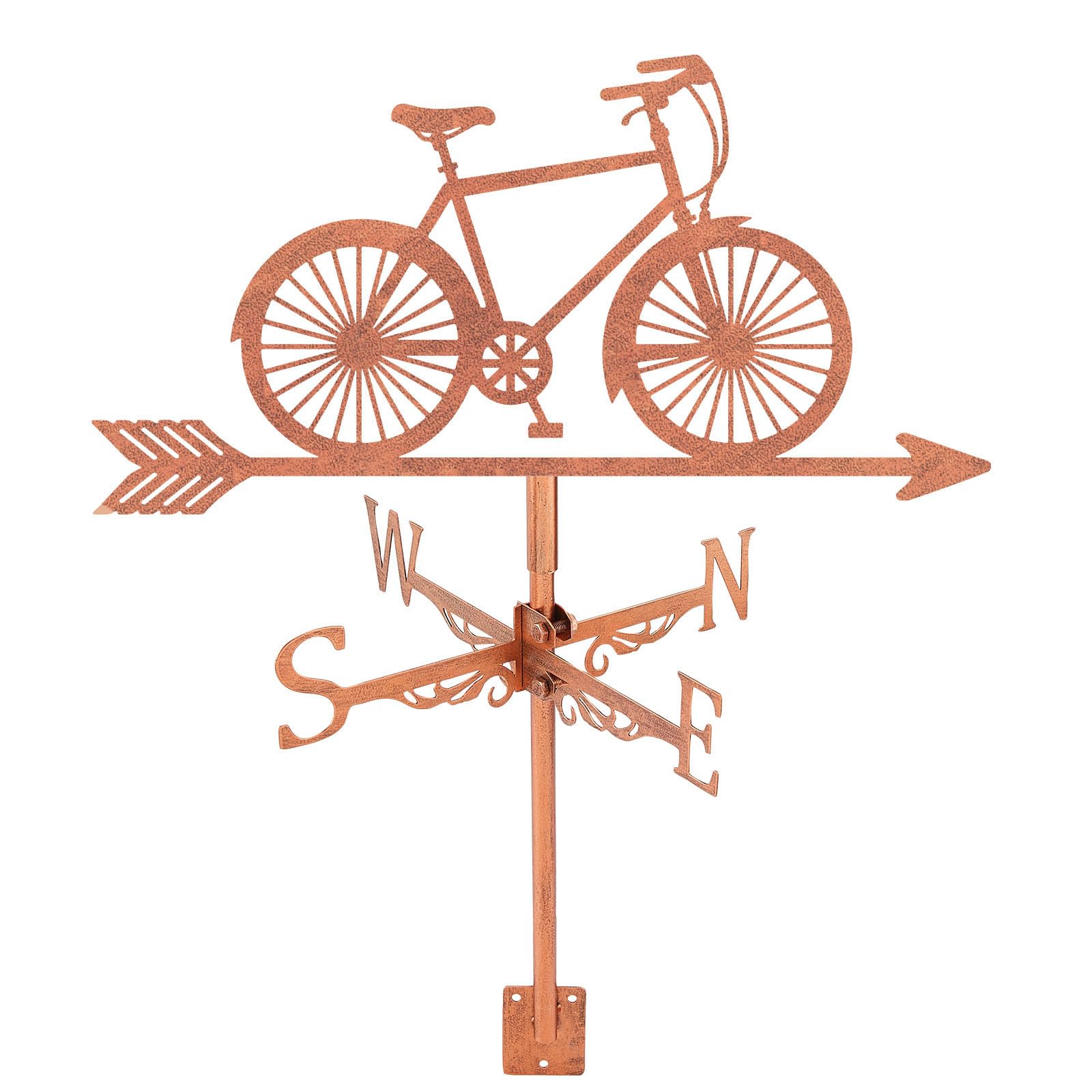 SUPERDANT Girouette de Jardin Exterieur de Vélo de Route Girouette en Métal pour Vélo Girouettes de Vélo en Cuivre Panneaux Décoratifs de Direction du Vent Deco Exterieur de Ferme