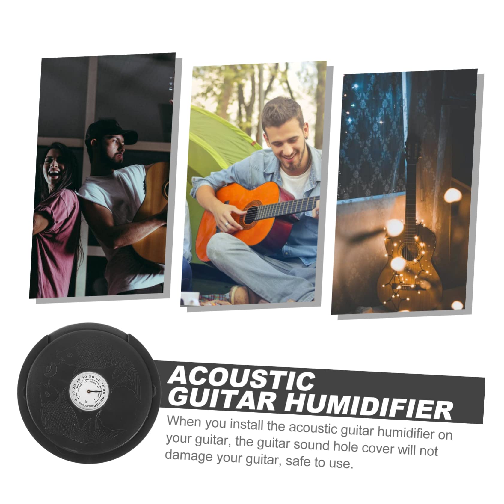 TOYANDONA 4pezzi Umidificatore Per Chitarra Acustica Accessorio Per Manutenzione e Protezione Riduce Rischio Di Crepe e Deformazioni Compatibile Con Chitarre Folk e Classiche Facile Da