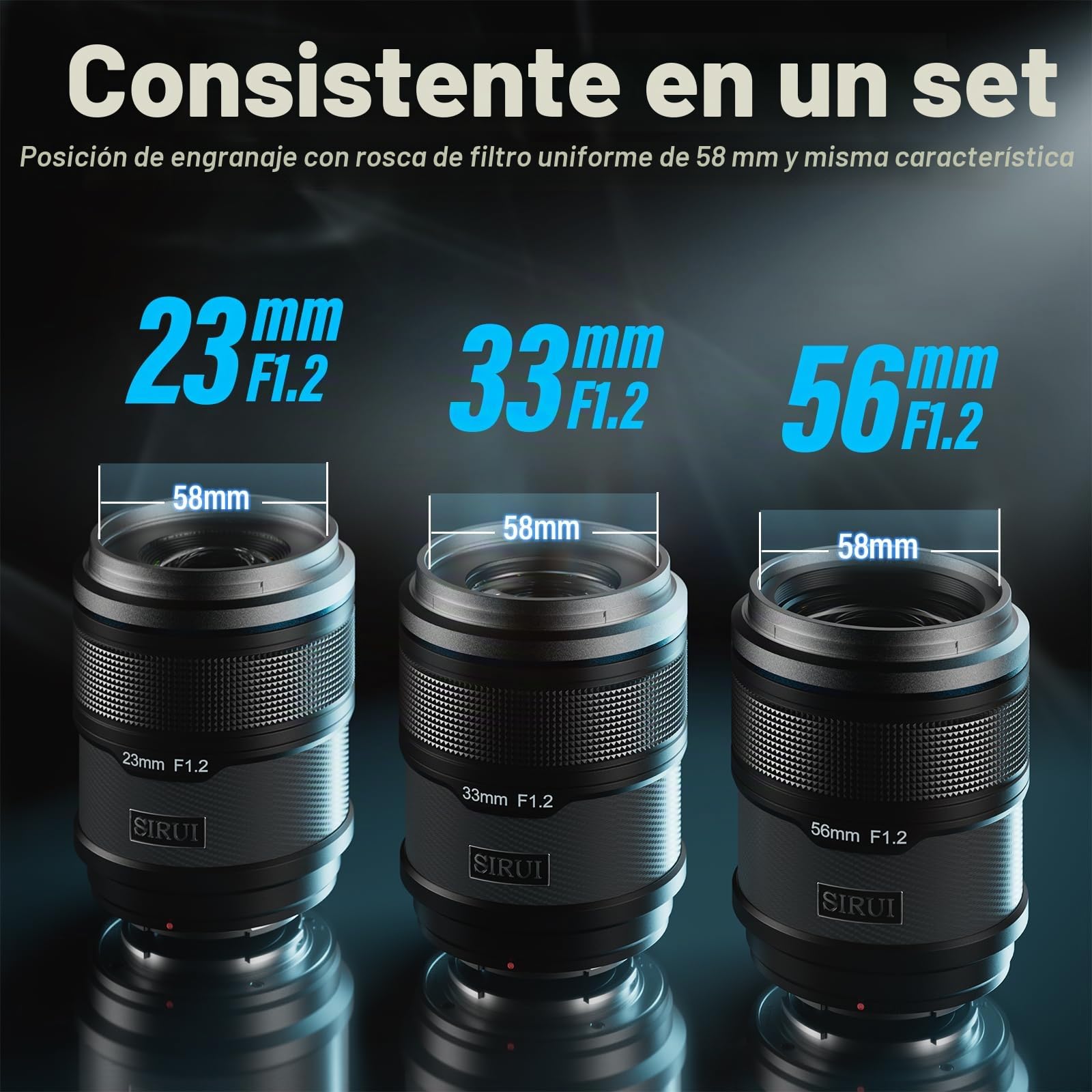 SIRUI Sniper 23mm Lente de Enfoque Automático, F1.2 Objetivo Gran Angular APS-C, E Mount Lente para A6400, A6700, ZV-E10, FX3/30 (E Mount, Negro)