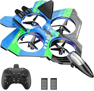 isYoung Remote Control Plane EPP 4 Motor Drone for Kids Adult, 3D Flip and One Key Takeoff and Landing, Quadcopter Helicopter with 2 Batteries, RC Airplane Toy for Boys