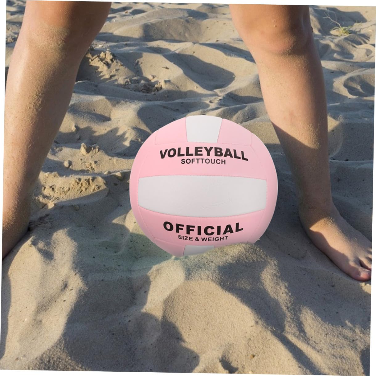 BESPORTBLE Ballon de Volley-Ball D'entraînement Souple en PU Rose Résilience et Durabilité Supérieure pour Entraînement Intérieur et Match Standard Style Aléatoire