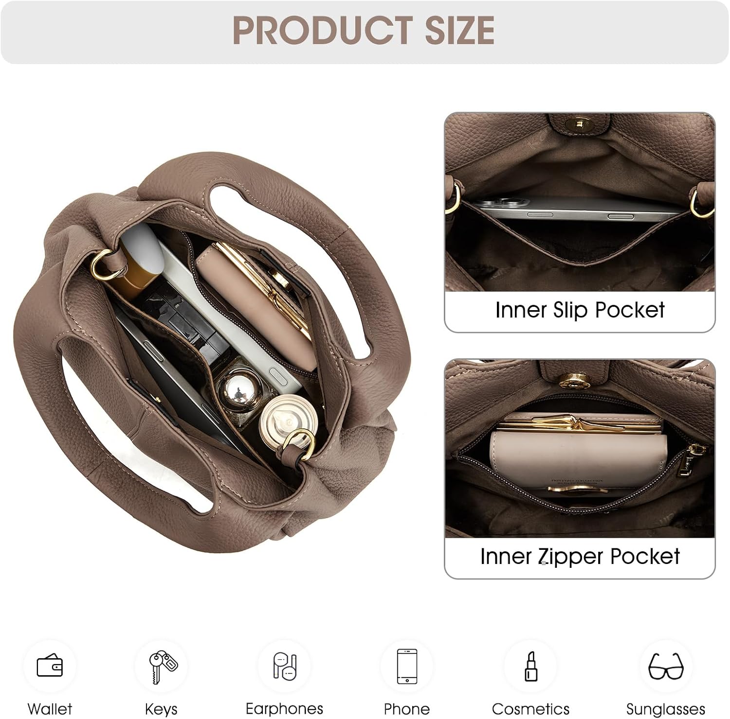 Kattee Satchel Bags for Women Leather Crossbody Bags Handbag