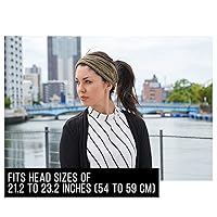 Vista 5 de CHARM Diadema turbante de algodón orgánico - Banda de pelo de punto de quimioterapia para mujer, envoltura de cabeza Negro