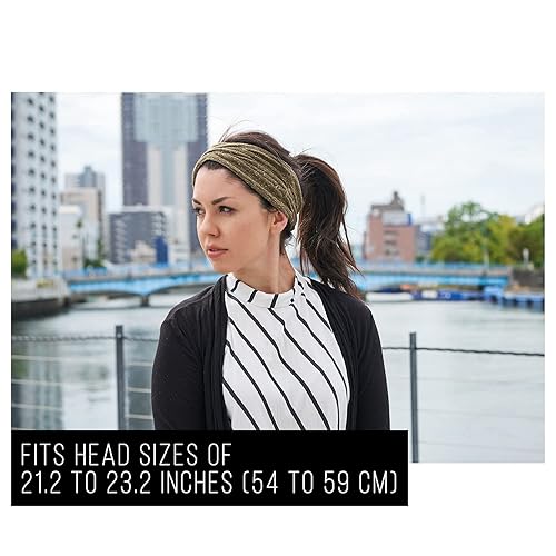 Miniatura 5 de CHARM Diadema de turbante de algodón orgánico - Chemo Knit Hair Band para mujer