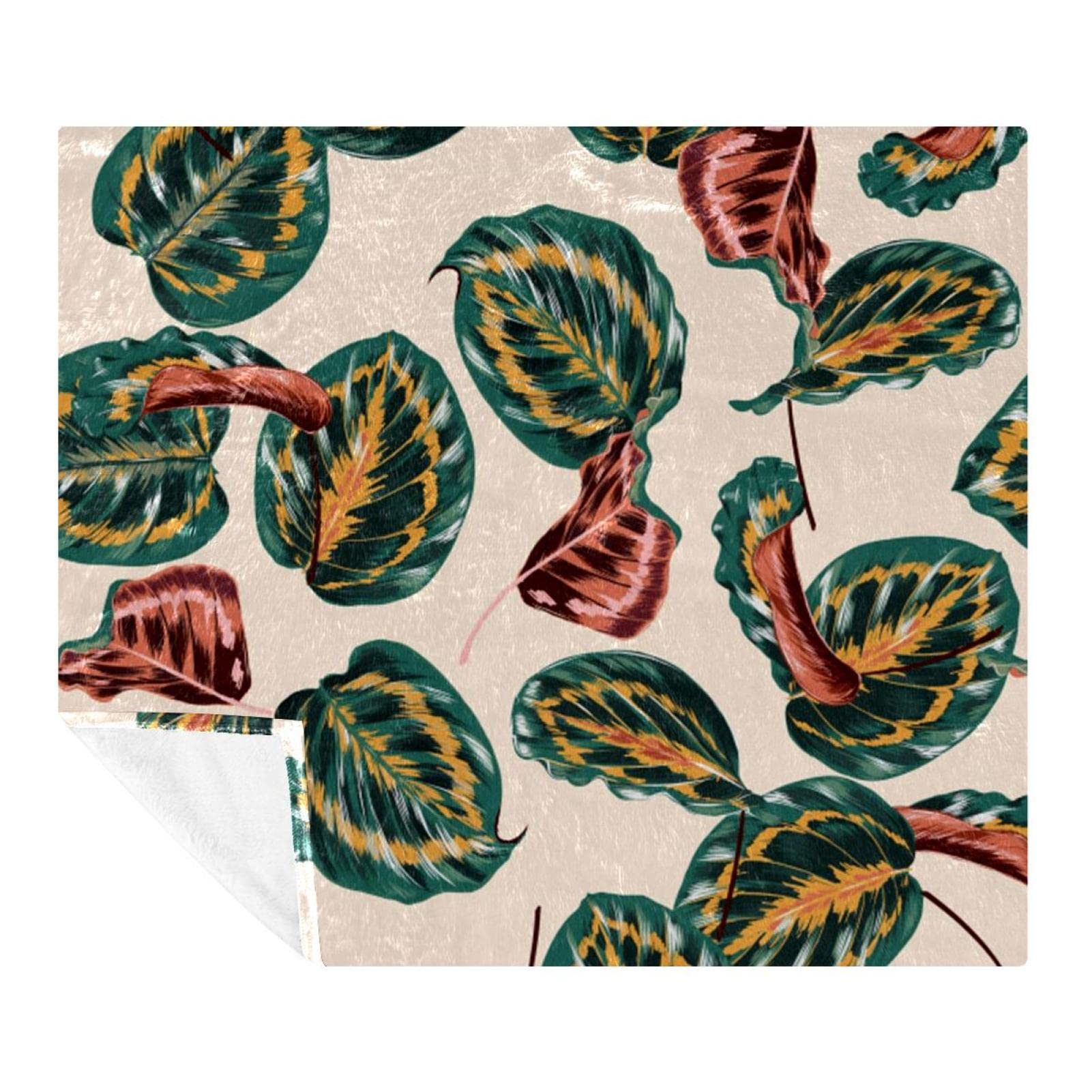 Couverture polaire legere 150x130 cm plaid retro en microfibre