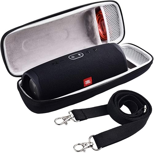 Miniatura 5 de Funda rígida de viaje para altavoz Bluetooth impermeable JBL Charge 4. Bolsa de almacenamiento para cargador y cable USB, paquete de 2