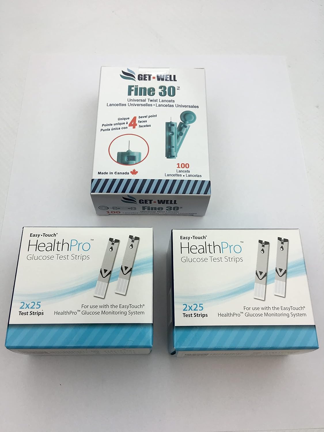 GET•Well Fine 30g Universal Twist Lancets Made in Canada
