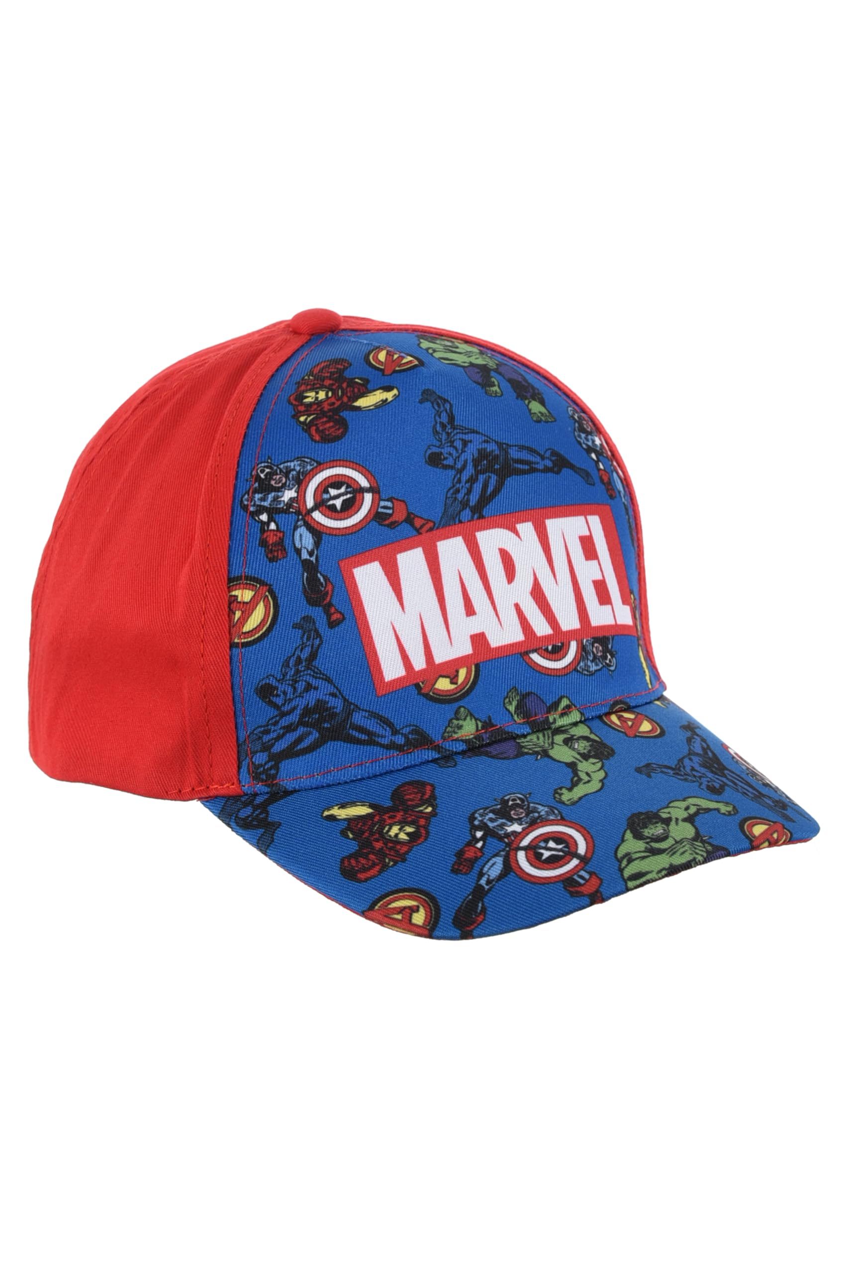 Marvel Boys Red Avengers Baseball Cap For Hulk Iron Man Captain America And Black Panther Design Baseball Hat Kids Summer Hat Gift For Xs