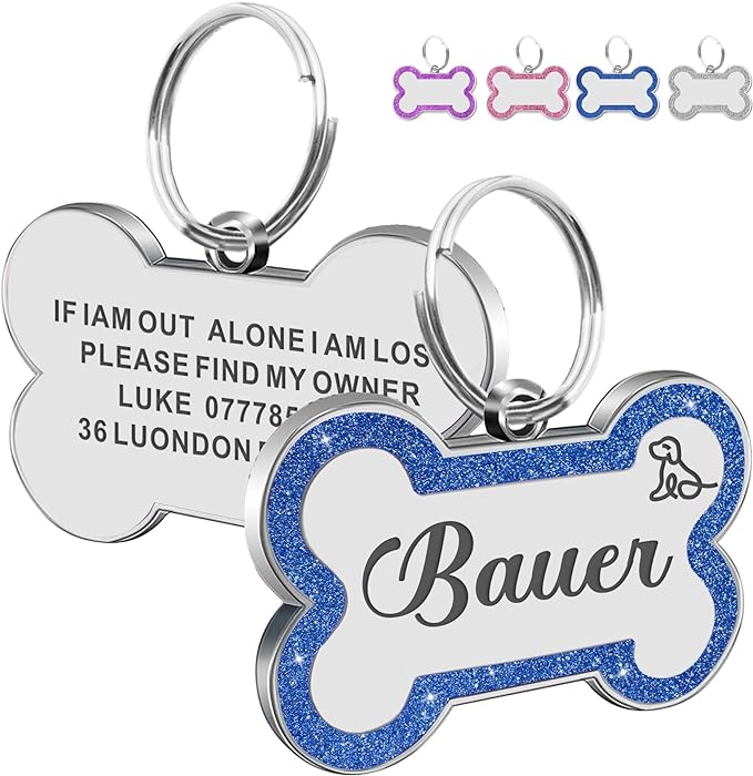 Dog Tags Engraved for Pets Personalized Dog Tag with Any