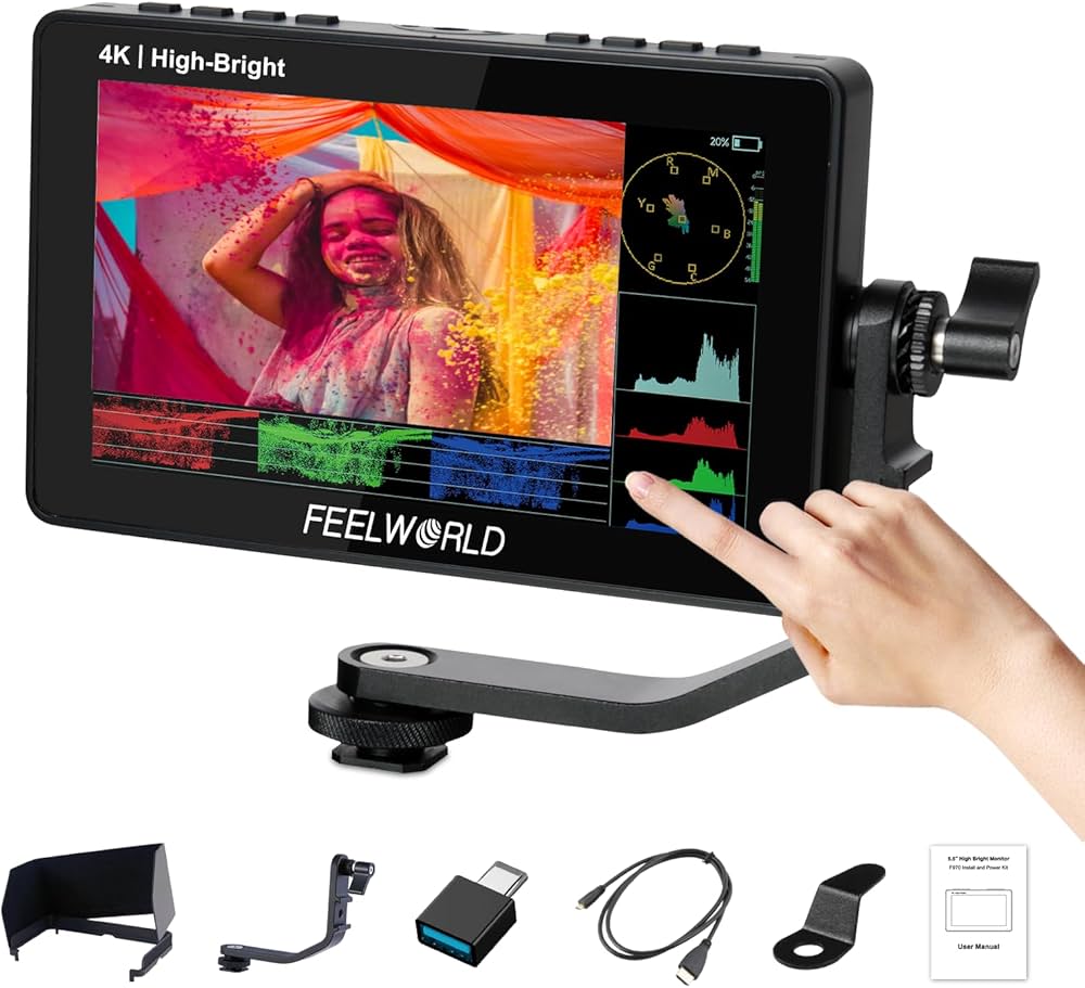 FEELWORLD F5 Prox 5.5 Inch 1600nit Hight Bright DSLR Camera Field