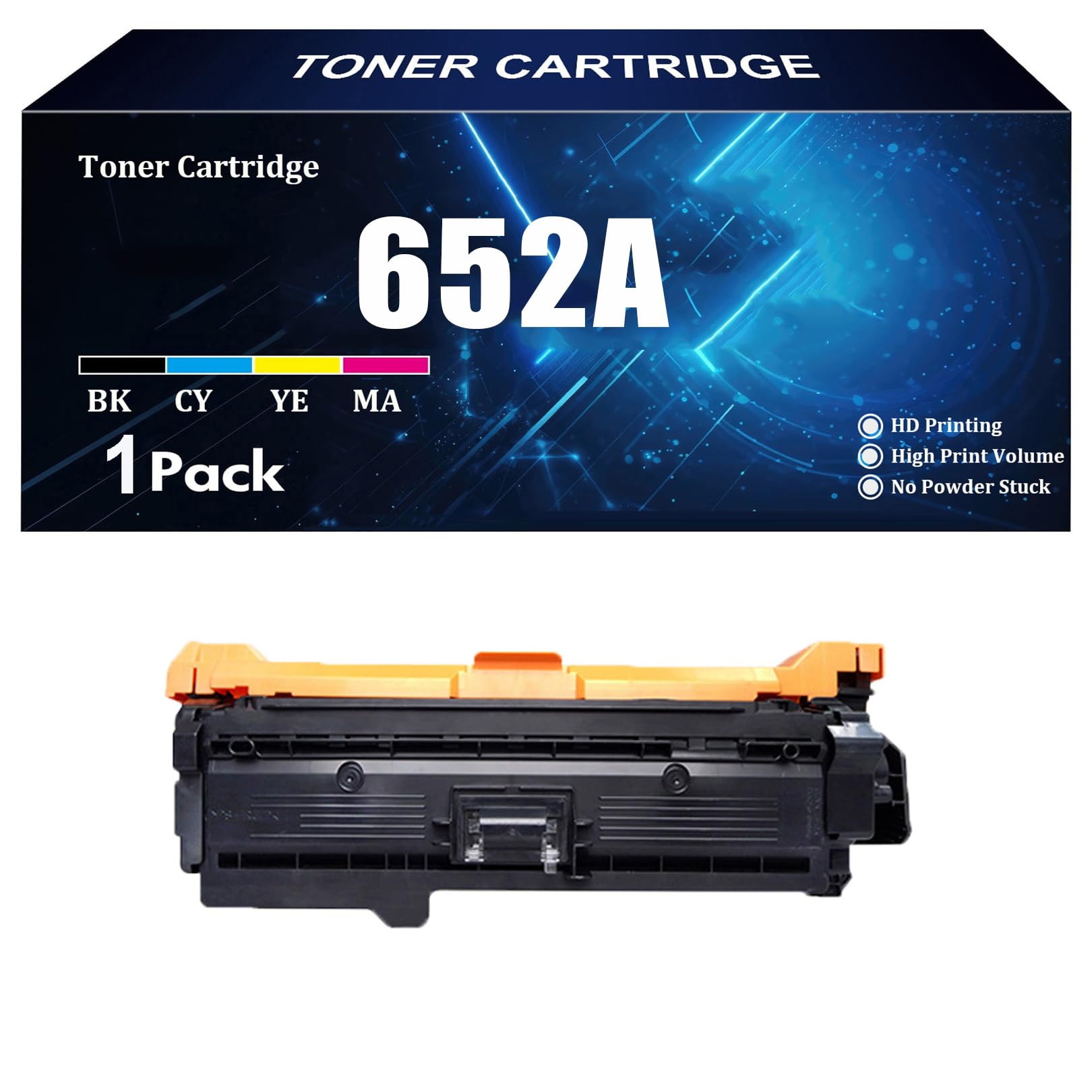 Toner CF320A compatible HP 652A noir haute capacité pour imprimante LaserJet M680