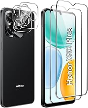 Screen Protector for Honor X5c Plus Tempered Glass, 【2+2】 Camera Protection and Glass Protection Film, 9H Hardness, Anti-Scratch