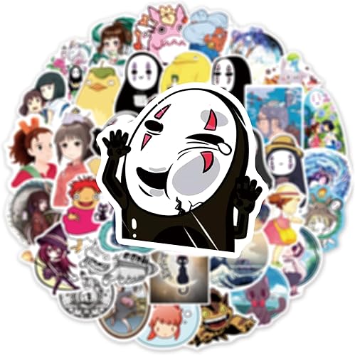 Miniatura 5 de 100 calcomanías de Miyazaki Hayao, calcomanías de anime de dibujos animados, calcomanías de vinilo para Hydro Flask, laptop, botella de agua,