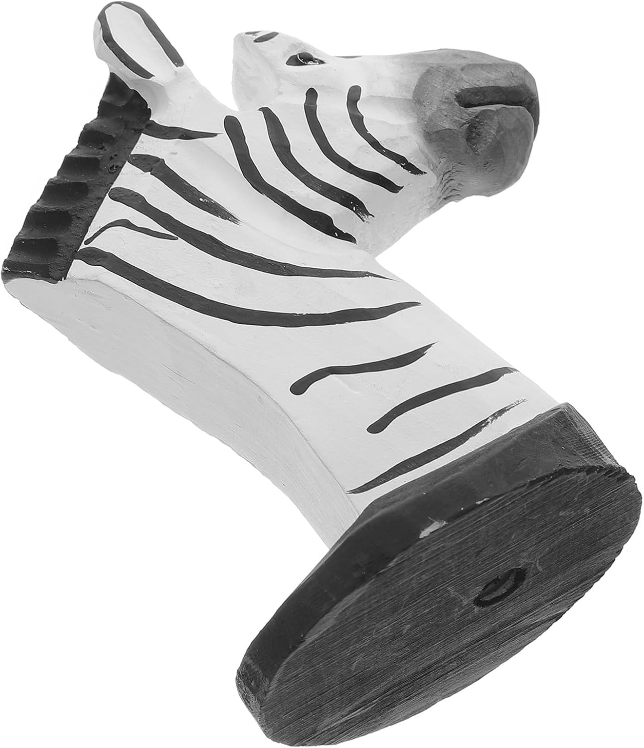 Hemobllo Wooden Animal Glasses Holder Desktop Eyeglasses Stand Hand-Carved Zebra Design Wood Glasses Display Stand Office Decor Sunglasses Organizer for Home and Party