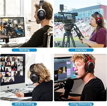 Mic for HyperX Cloud III & Cloud 3 Gaming Headsets, with Mute LED Indicator | 3.5mm Detachable Noise Cancelling Microphone Boom for PC, Xbox One, PS4, PS5