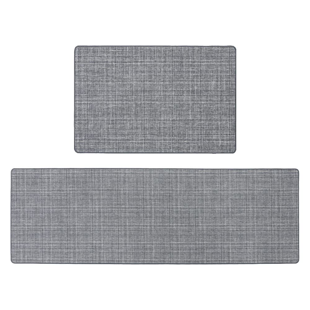 JVL'Elegance Machine Washable Doormat and Runner, Grey