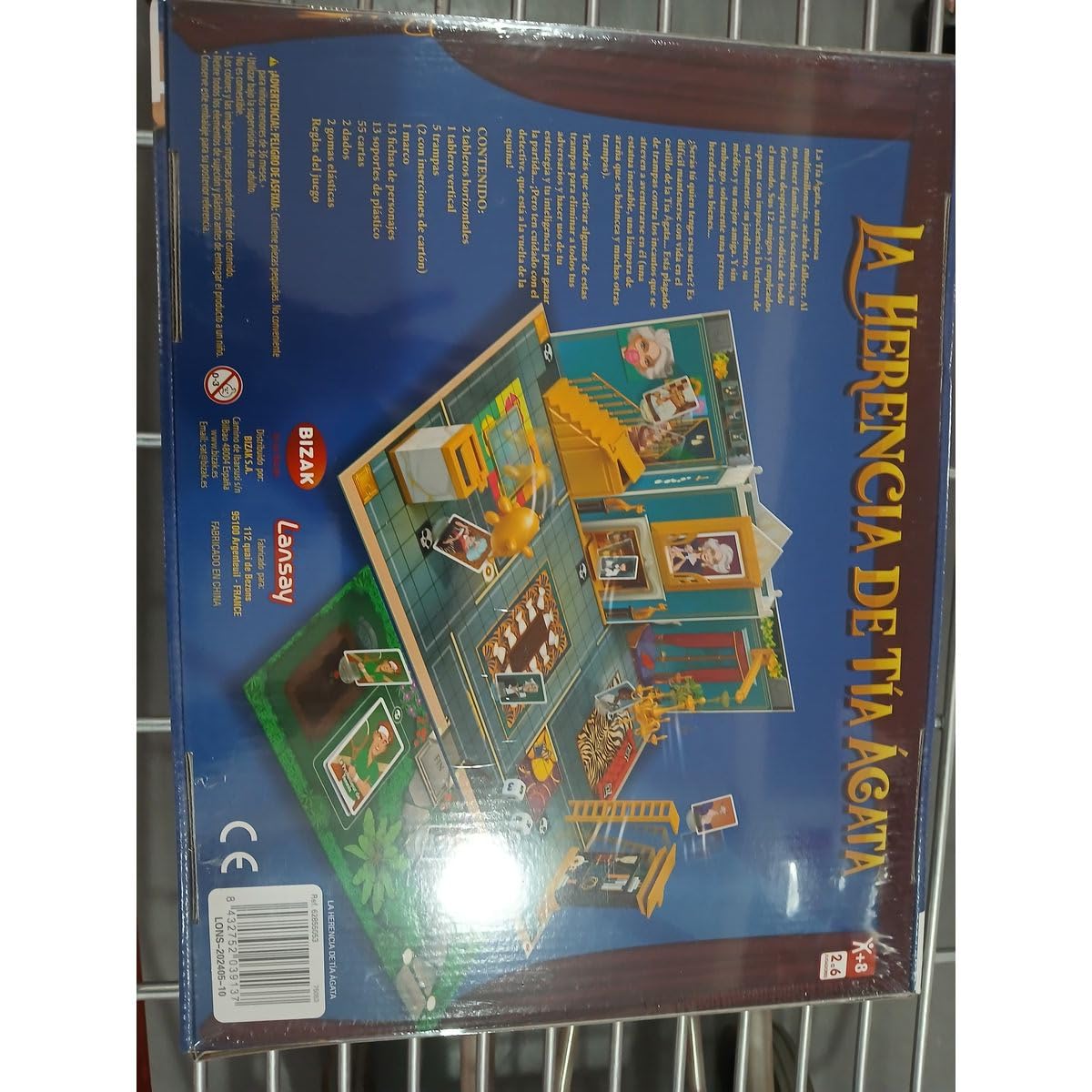 Bizak Juego La Herencia de la Tia Agata, Utiliza Todo tu ingenio y sé estratega para Eliminar a los adversarios en una Mansion Llena de trampas, para Toda Familia (62855053)