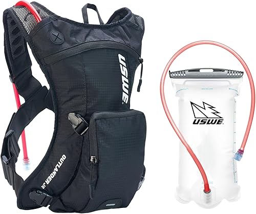USWE Outlander - Mochila de hidratación extra pequeña de 3 litros con bolsa de agua de 1.5 l50 onzas, mochila de hidratación, mochila para ciclismo,