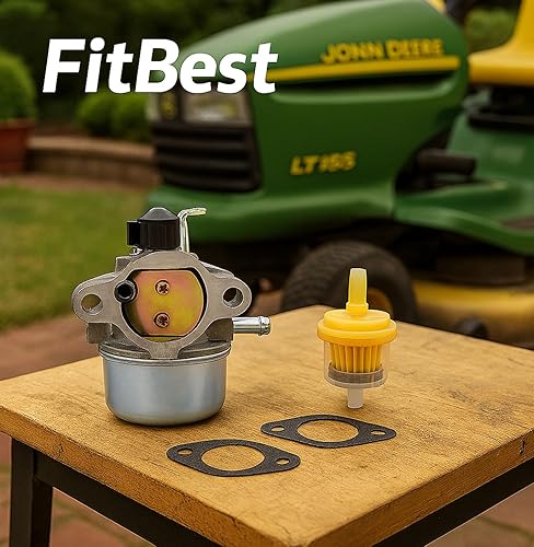 Miniatura 2 de FitBest Carburador para John Deere AM125355 LT133 LT150 LT155 LTR155 GS30 Kohler 12-853-57-S 12-853-80-S Carb
