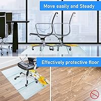 Vista 64 de Teal Hardwood Floor Desk Chair Mat, Painted Wood Board Horizontal Lines Birthdays Easter Holiday Print Backdrop Image, Protects Hardwood Floor Under