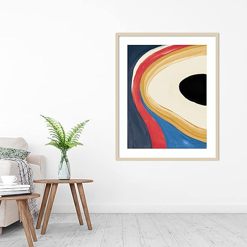 Miniatura 5 de Amanti Art Framed Wall Art Print 41x33 In the Groove II Retro by Danhui Nai, Abstract Wall Art, Modern Contemporary Decor, X-Large Poster Painting