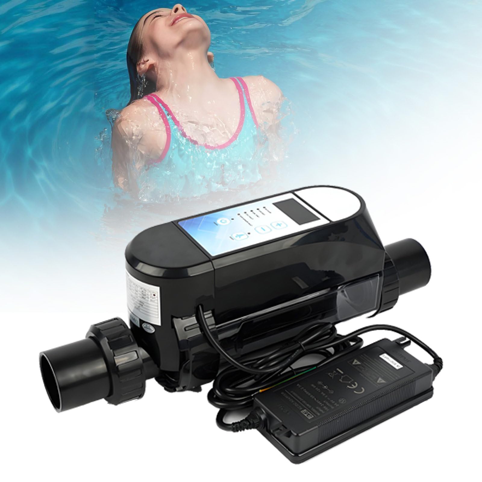 Generador de Cloro salino, clorador de Piscinas de Agua Salada, clorador para Piscinas enterradas de Agua Salada con función de autolimpieza ECPro16