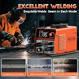 FEIFANKE MIG135 Poste A Souder Fil Fourré Sans Gaz 135A 220V Synergie Des électrodes Poste à Souder 3 en 1 MIG/ARC/Lift TIG IGBT Inverter Poste A Souder avec Fil de 1.0mm,Pistolet Soudage MIG - 4