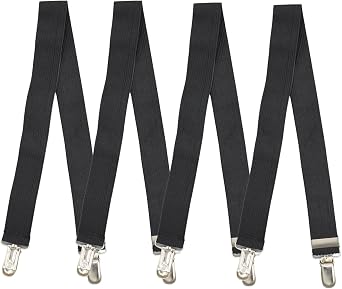 Heros Pride Shirt Stays for Men - Adjustable Shirt Holders for Police, Golfers & Business Professionals - Keep Shirts Tucked & Socks Up - Durable Fasteners - Ideal for Uniform Wear