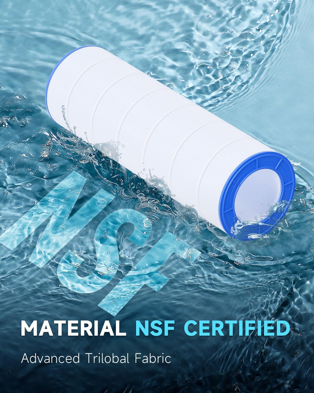 AQUALTRA Pool Filter Compatible with CC200, C-9419, PAP200, R173217, FC-0688, 200 sq. ft., 31 1/8" x 10 1/16" 2 Pack - Image 2