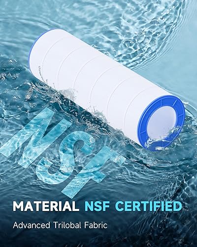 Miniatura 2 de AQUALTRA Filtro de piscina compatible con CC200, C-9419, PAP200, R173217, FC-0688, 200 pies cuadrados, 31 18 pulgadas x 10 116 pulgadas, paquete de 2