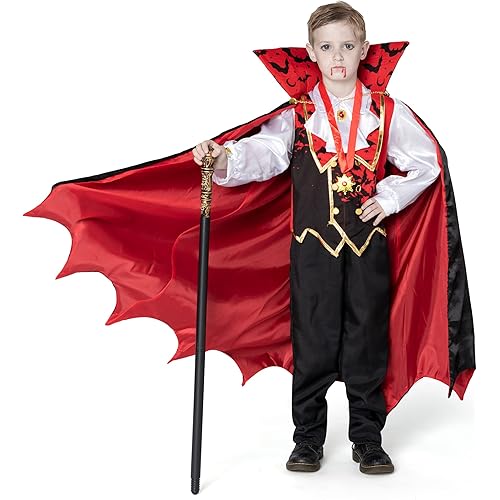 Spooktacular Creations Child Boy Vampire costume red (Small (5-7yr))