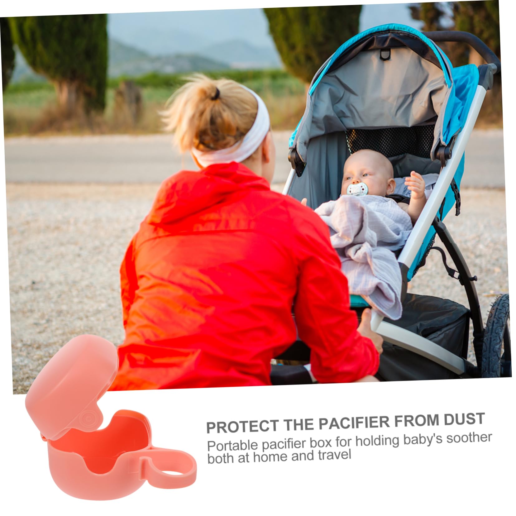 Kisangel Pacifier Storage Box Portable Baby Toddler Holder Case Sealing Feature
