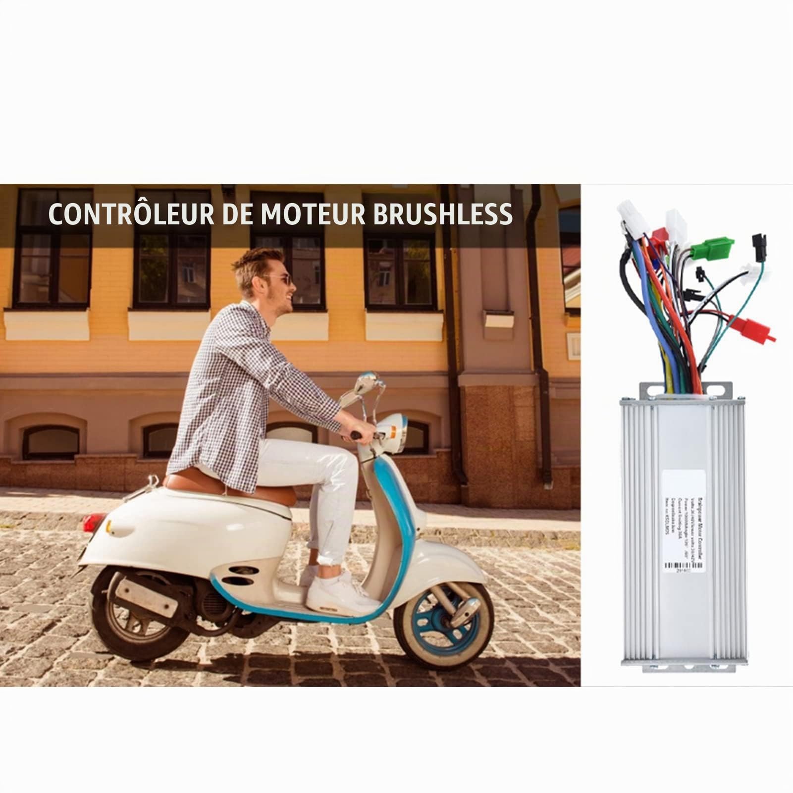 Contrôleur de Moteur, contrôleur sans Brosse de 36V / 48V 1000W pour Le Scooter électrique de Bicyclette