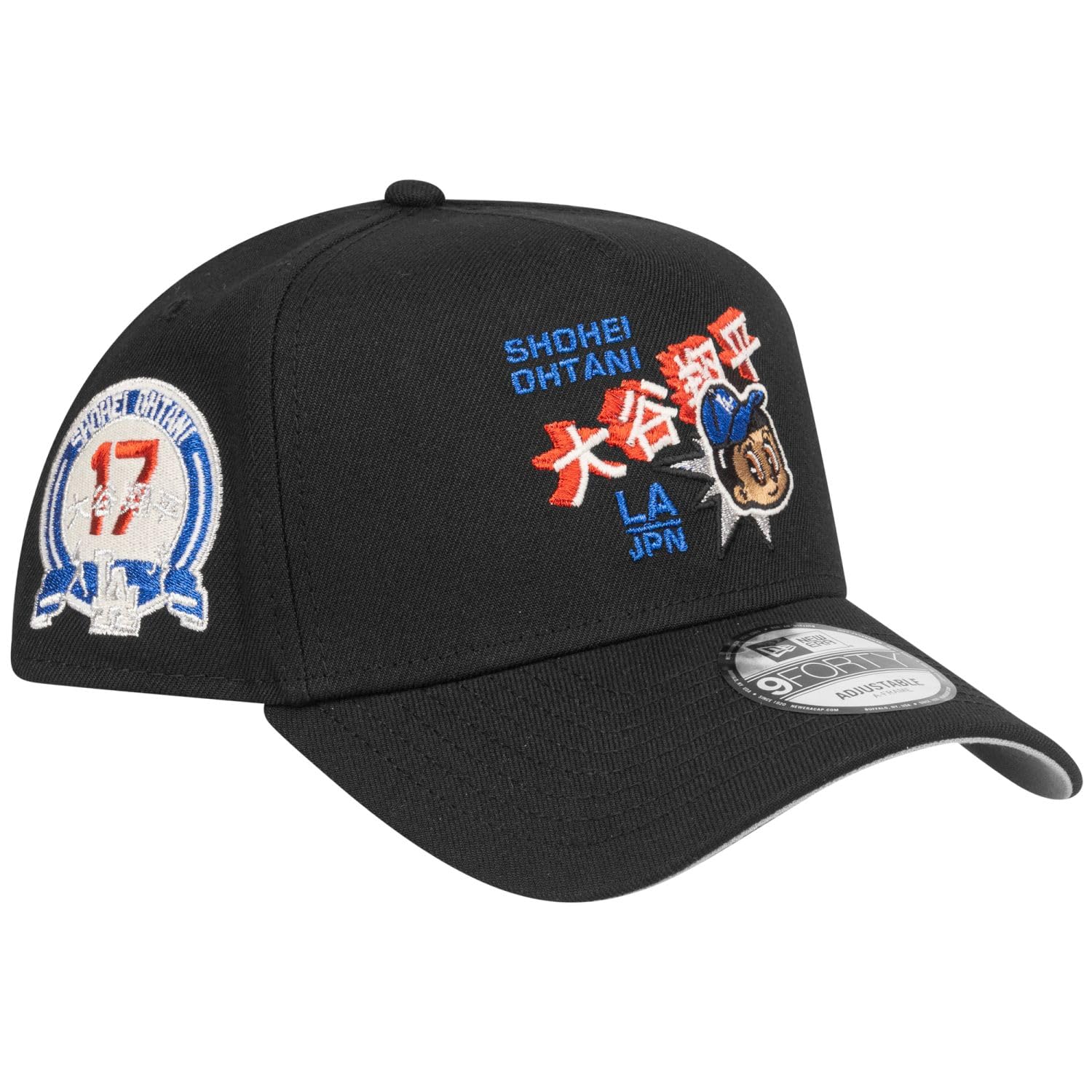 New Era Unisex Black A-Frame Cap - Los Angeles Dodgers Shohei Ohtani - One Size