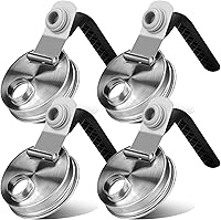 Vista 9 de Palksky Tapas para Beber de Frascos Mason, Accesorios de Tapa para Sorber de Frascos Mason de Boca Ancha de Acero Inoxidable, Tapa Abatible