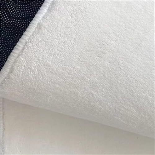 Miniatura 4 de Houient Alfombra de área irregular morada, una alfombra decorativa moderna y simple impresa con patrones de tablero de ajedrez morado y blanco,