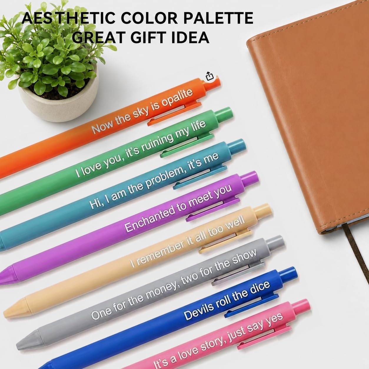 8pcs Tayloris Gift Lyric Gel Pens Set - Music-Inspired Writing Pens image 4
