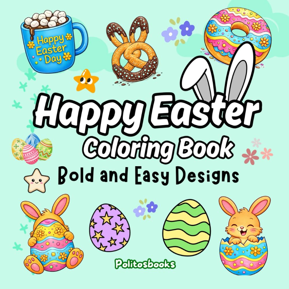 Happy Easter Coloring Book