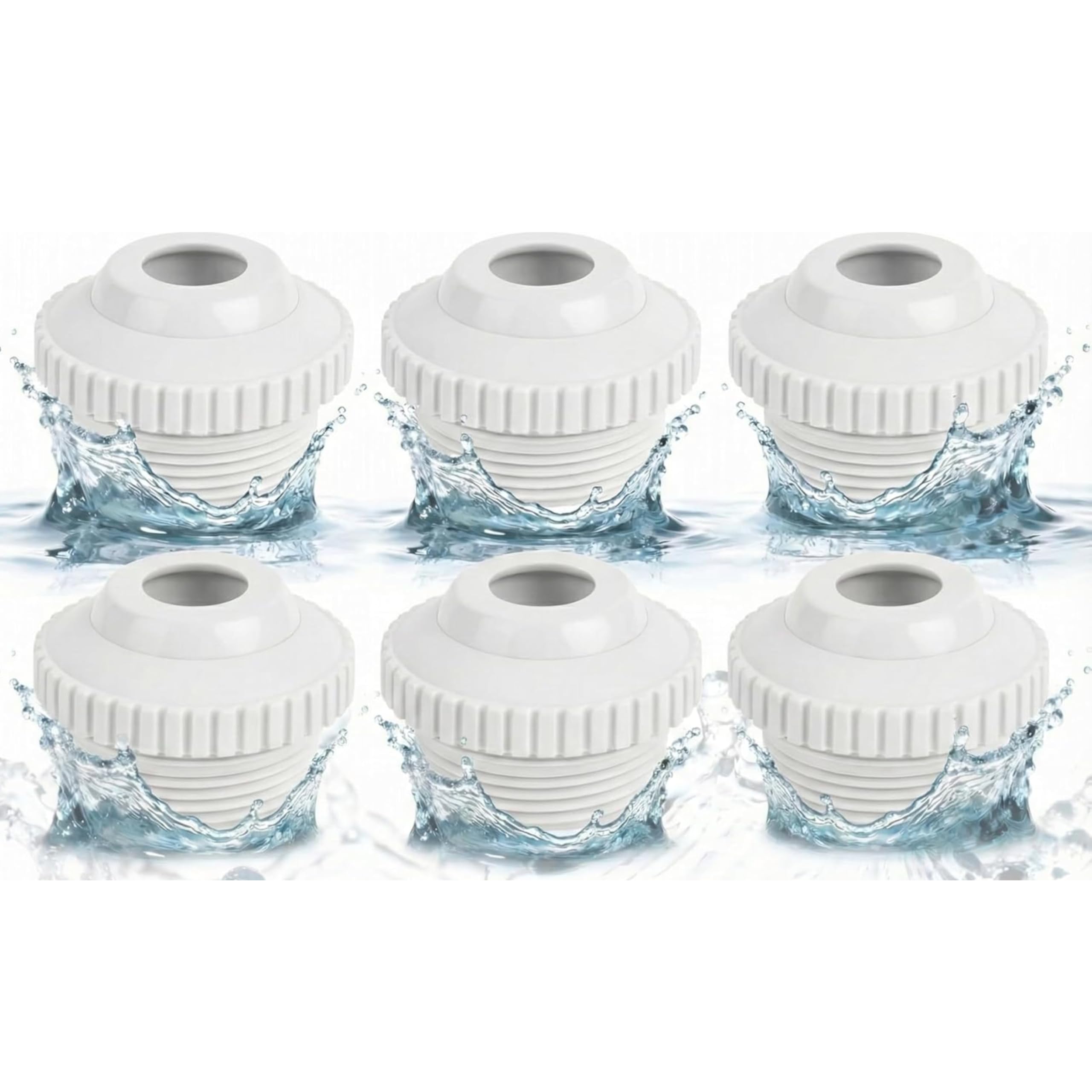Pool Jet Nozzles SP1419D Directional Flow Hydrostream Return Jet by Canamax Compatible with Adjustable 3/4" Opening Rotating Eyeball and 1-1/2 Inch MIP Thread - PACK OF 6-picture-12